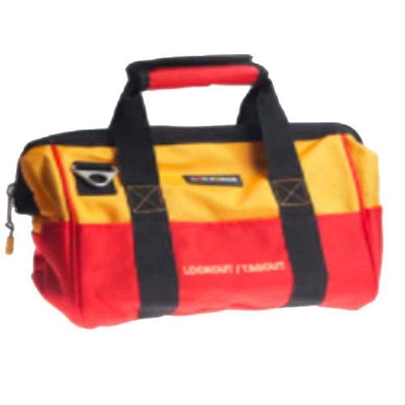 LOK-FORCE 39X26X28cm Polyester Yellow & Red Hand Carry Bag, BG-YR39MD