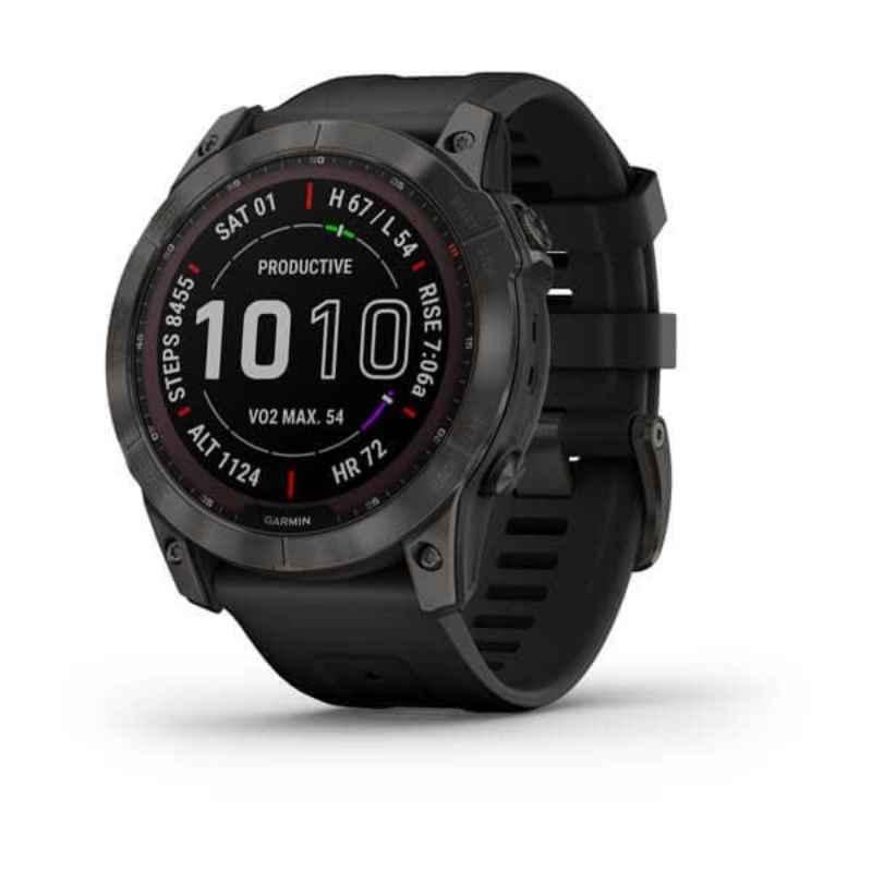 Garmin Fenix 7X Solar Edition 51mm Carbon Grey Smart Watch, 010-02541-11