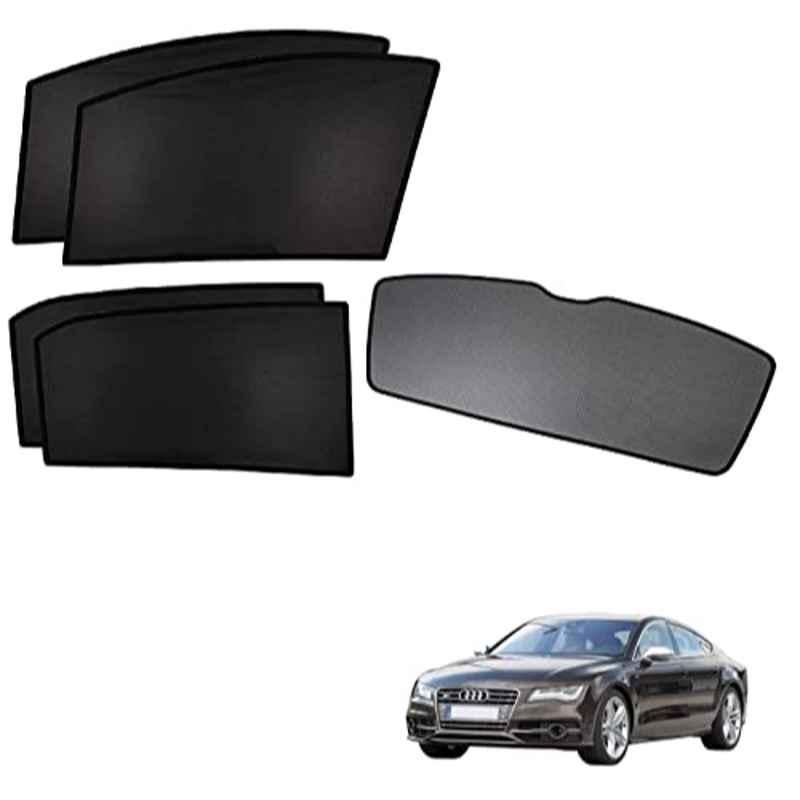 Kozdiko 5 Pcs Polyester Black Non Magnetic Window & Rear Sun Shades Set for Audi RS7