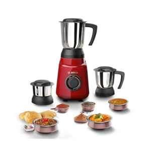 Bosch TrueMixx Joy 500W Red Mixer Blender & Grinder with 3 Jars, MGM2130RIN