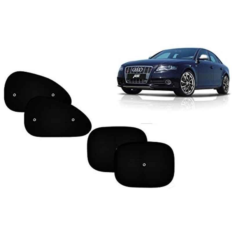 Auto Pearl 4 Pcs PVC & Mesh Black Window Side Sun Shade Set for Audi S4