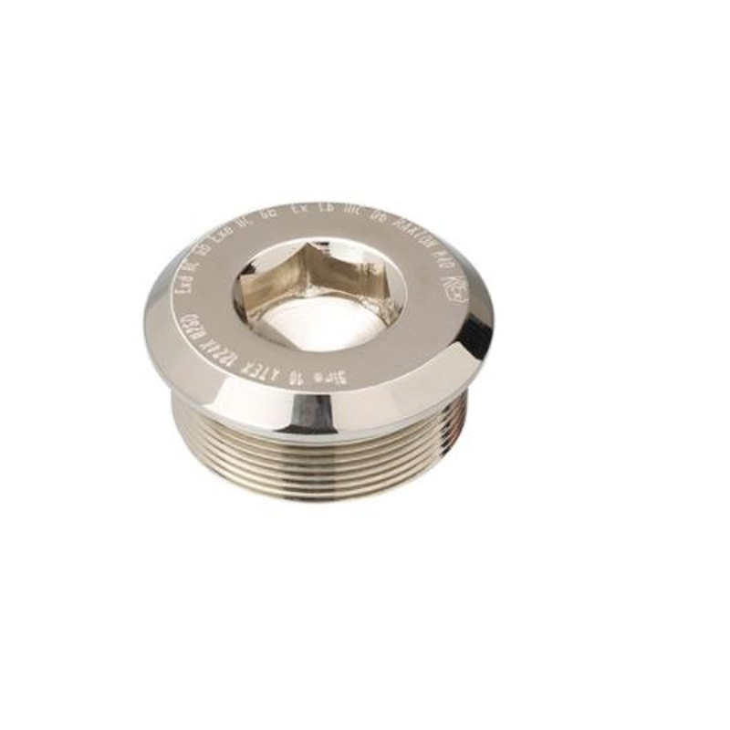 Raxton M40 ATEX Exde Male Thread Aluminium Dome Head Stopping Plug, CQB1500A