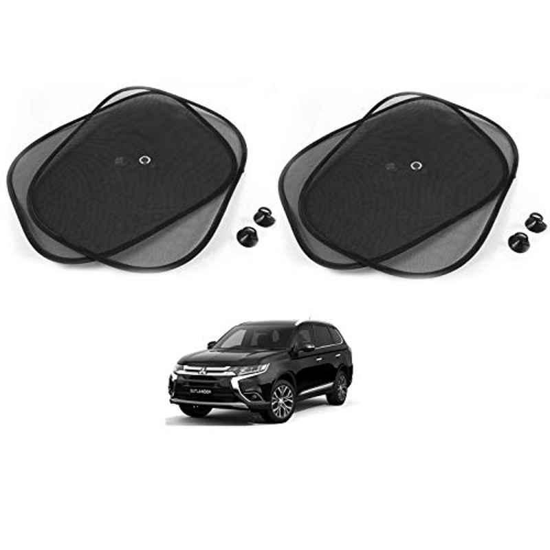 Kozdiko 4 Pcs Black Chipokoo Car Window Sunshade Curtain Set for Mitsubishi Outlander, koz_79044