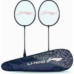 Li-Ning Mega Power MP 5 90g Multicolour Strung Badminton Racquet with Full Cover (Pack of 3)