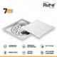 Ruhe 5x5 inch 304 Grade Stainless Steel Diamond Floor Drain Square with Trap, 16-306-01