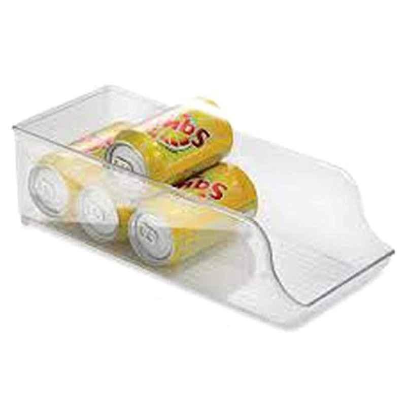 iDesign Plastic Clear Fridge Binz Soda Can Organizer, 111071