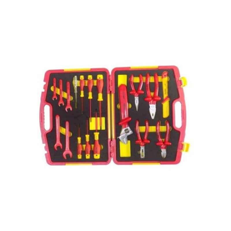 Tolsen 83718 18Pcs Metal Red Insulated Hand Tools Set