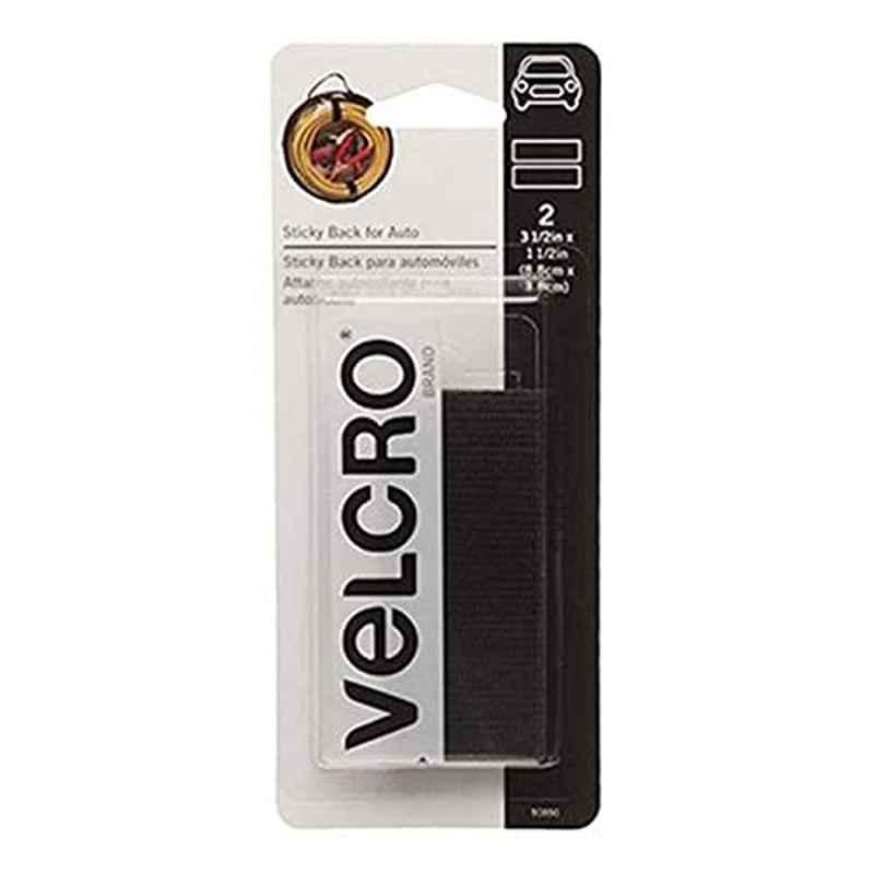 Velcro 3x0.6x7.2 inch Black Sticky Back Adhesive Tape
