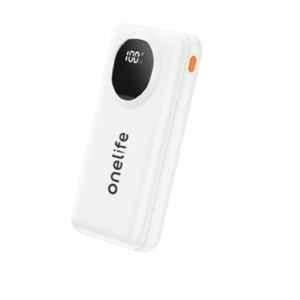 Onelife Power 04 22.5W 20000mAh White Wired Power Bank with 6 Months Warranty