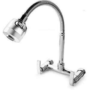 Prestige Passion Brass Chrome Finish Silver Sink Mixer with Dual Flow Flexible Soft Spout