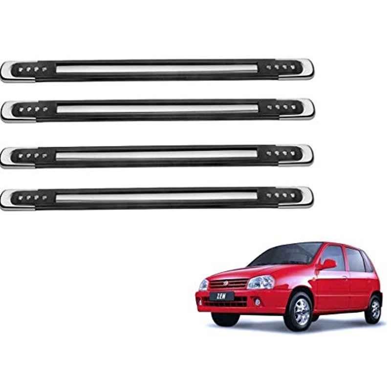 Kozdiko 4 Pcs Designer Black Bumper Protector Set for Maruti Suzuki Zen
