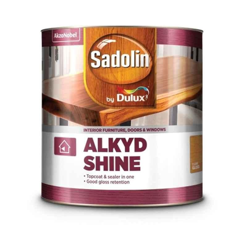 Sadolin Alkyd Shine 4 Litre Clear Glossy Finish Wood Polish for Interior & Exterior Furniture