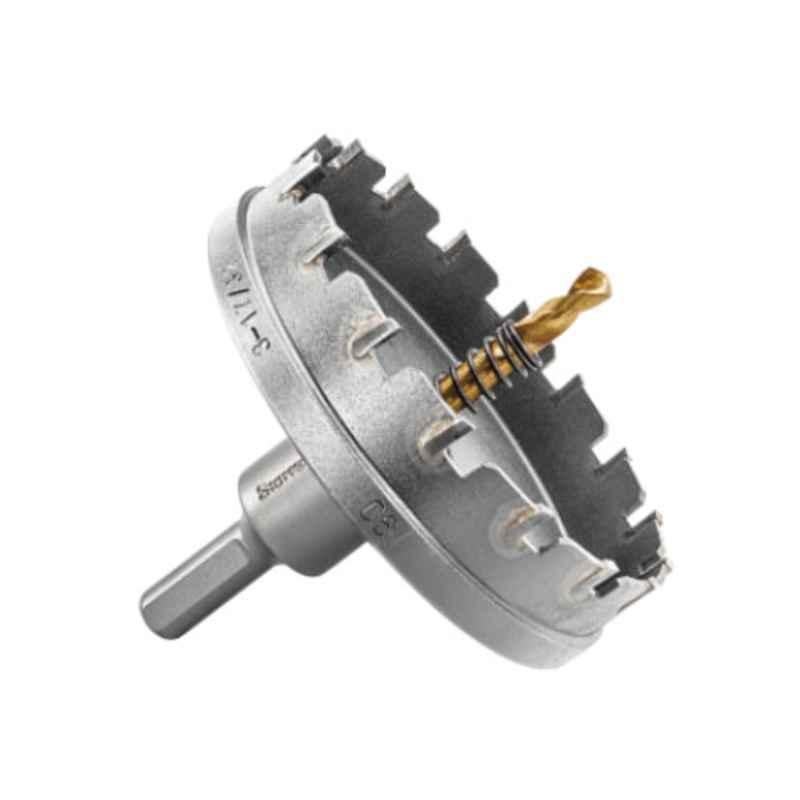 Starrett 90mm Grey Tungsten Carbide Tipped Sheet Metal Hole Saw, SM90