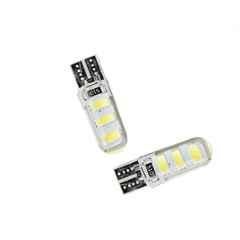AOW 6 SMD (Blue) Gel LED Parking Bulb Pilot Light/License Plate car Lights For Maruti Suzuki WagonR (Pair/12V)