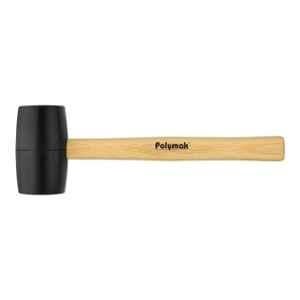 Polymak 750g Rubber Mallet Hammer with Wood Handle, HT-P-PMH-750