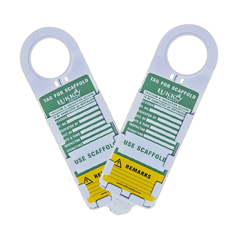 Lukko Safety Polyester & Plastic Scaffolding Tag Holder, LS-T82