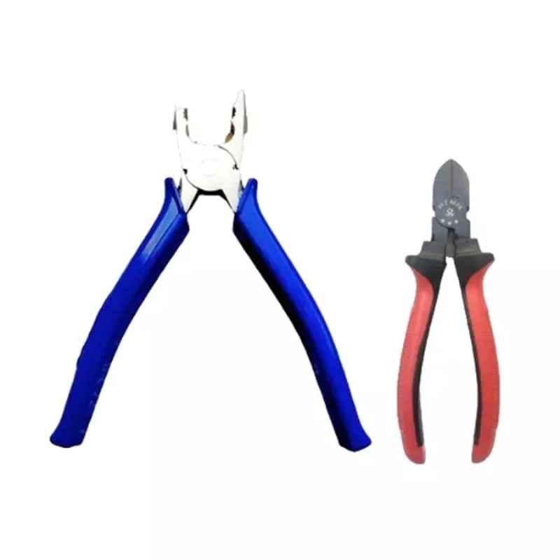 Sky Blue 2 Pcs 7.8 inch Lineman Plier Combo, SBE_PLIER_COMBOS_COMBO_162