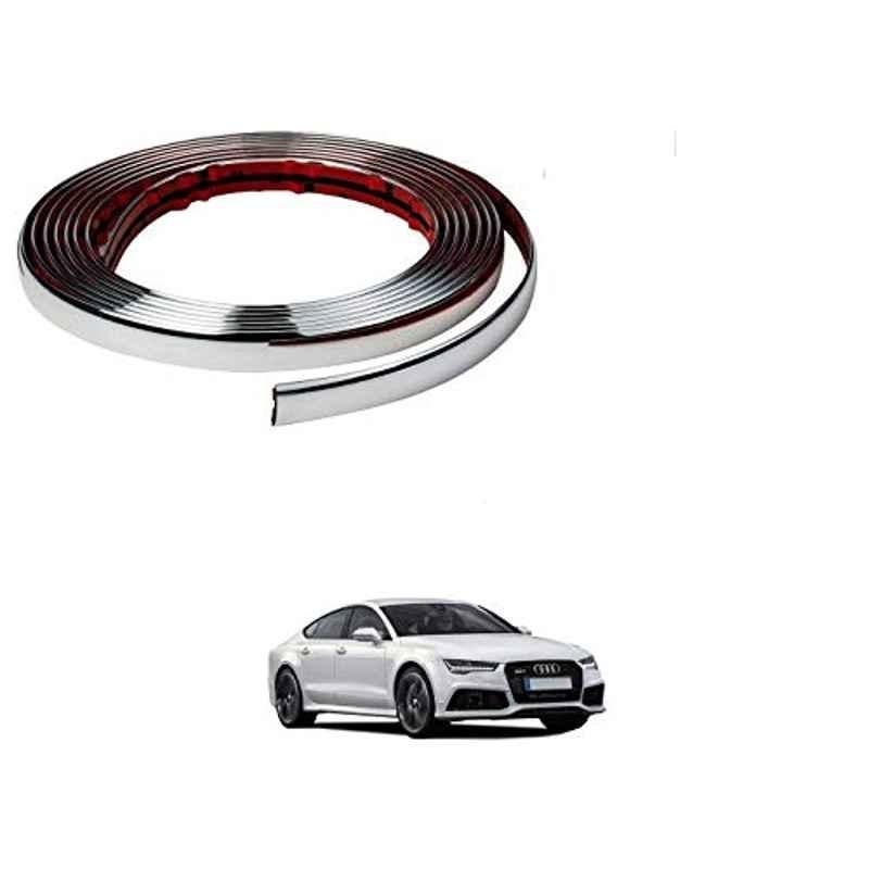 Kozdiko 20m 10mm Silver Car Side Window Chrome Beading Roll for Audi A7