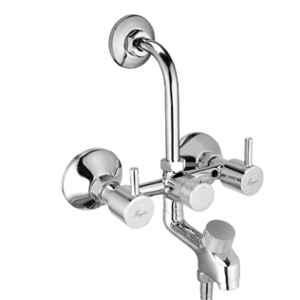 Mayur Ocich Flaro Brass Wall Mounted 3 In 1 Wall Mixer Bathroom Set for Hand & Overhead Shower