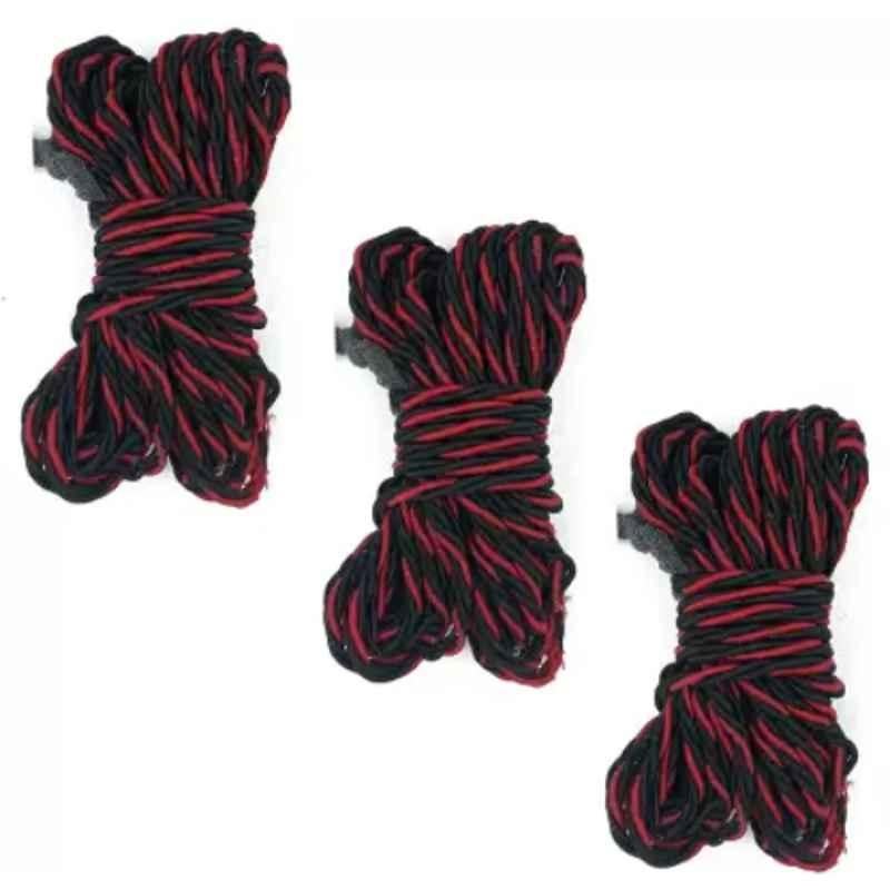 Znee Smart ZSTR3RE Red & Black Leg Guard Crash Guard Rope for Bike