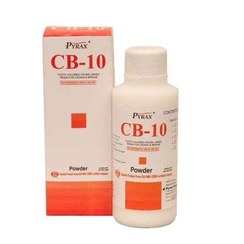 Pyrax 55g Crown & Bridge-10 Vita-A2 Shaded Heat Cure Acrylic Resin Powder