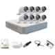 Hikvision 1080P & 720P White Full Hd Channel Dvr & Bullet Cctv Camera With Speedlink Cable & Power Supply Surveillance Kit