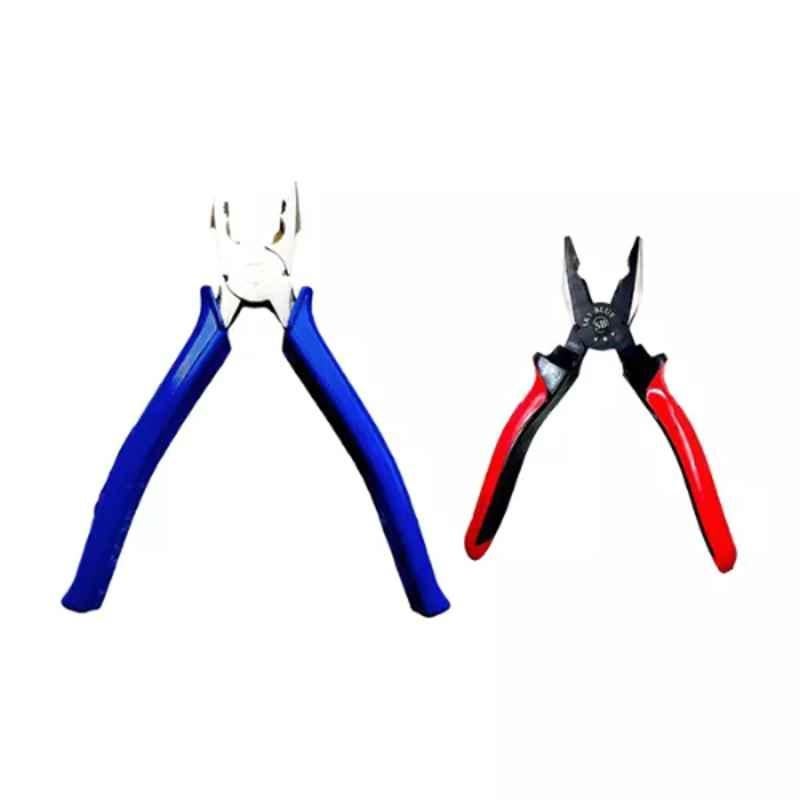 Sky Blue 2 Pcs 7.8 inch Lineman Plier Combo, SBE_PLIER_COMBOS_COMBO_216