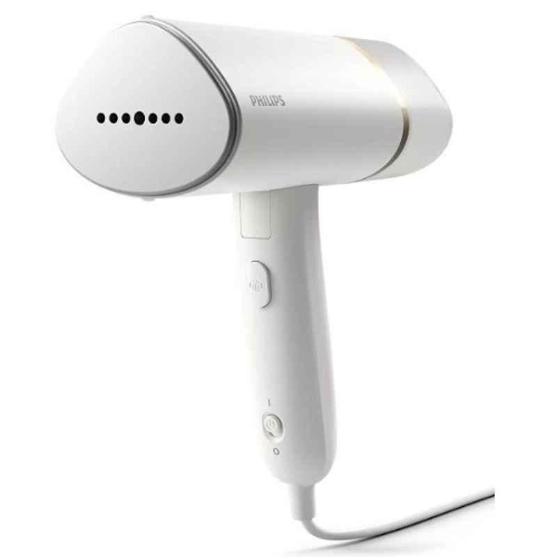 Philips 3000 Series 1000W 120ml White Foldable Handheld Steamer, STH3020