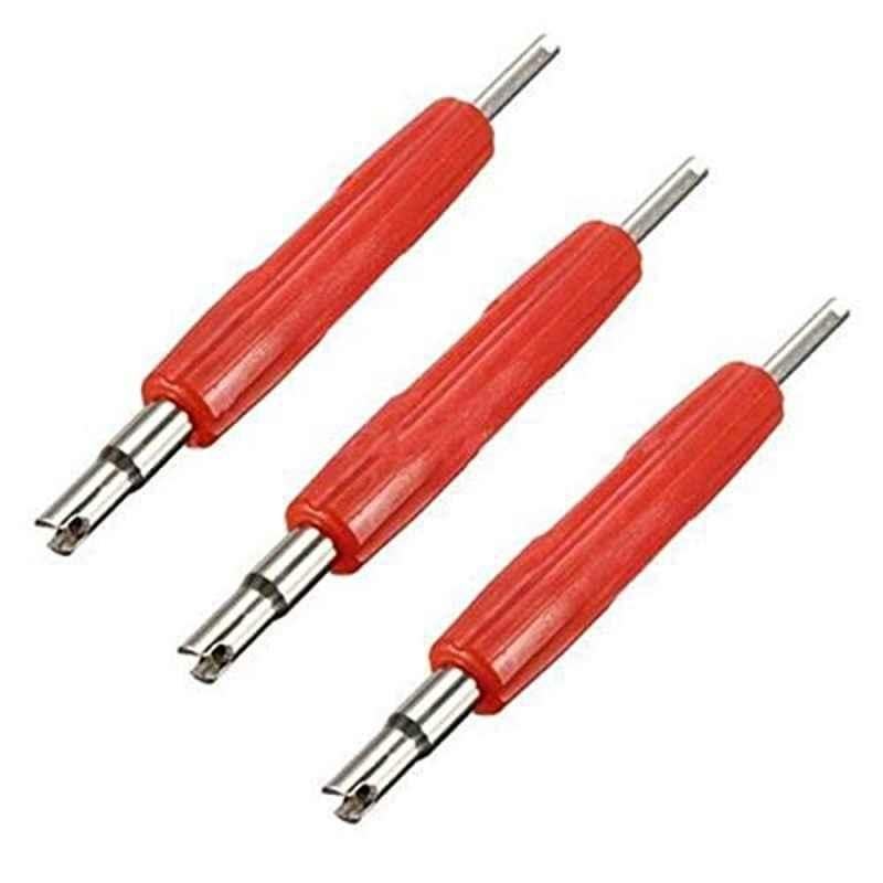 122mm Steel Red 2 Way Tyre Valve Stem Core Remover Key Tool