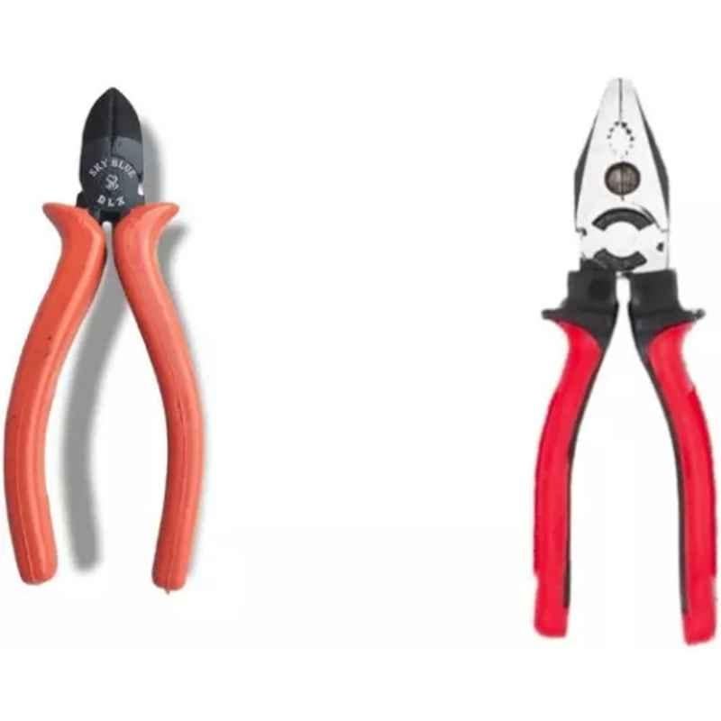 Sky Blue 2 Pcs 7.8 inch Lineman Plier Combo, SBE_PLIER_0528