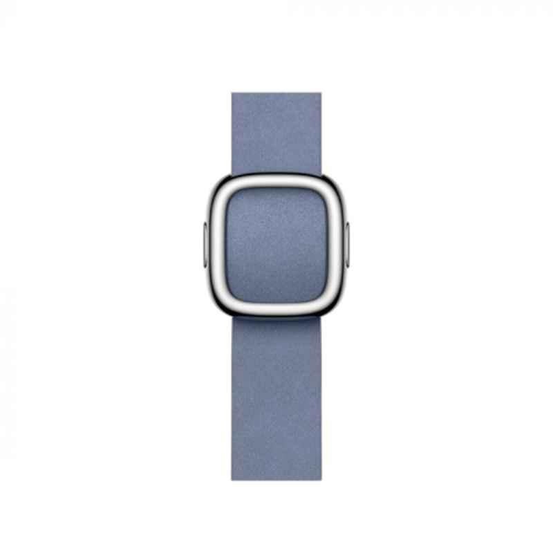 Apple MUHC3ZE/A 41mm FineWoven Blue Modern Buckle Band, Size: Medium