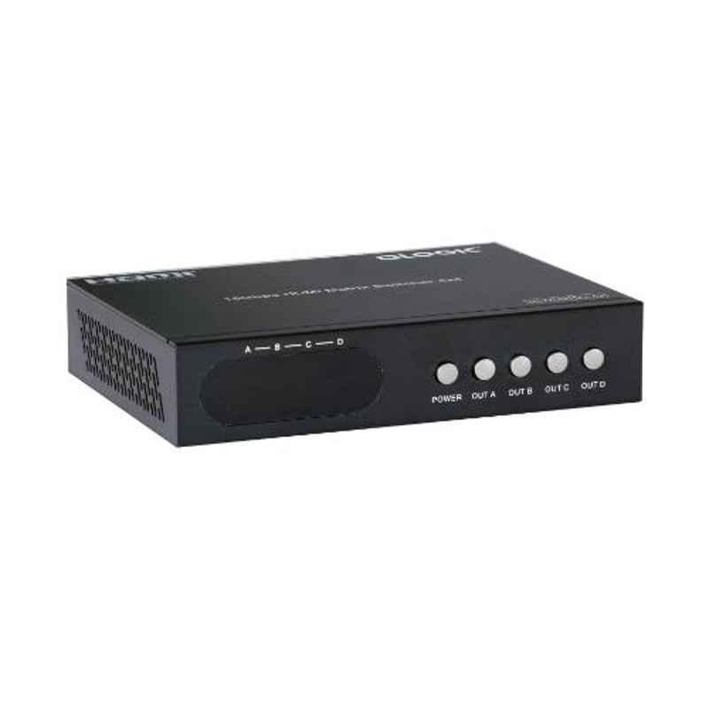 Logic 12W 100-240V AC Black HDMI Matrix Switcher, LG-HMS4x4-H