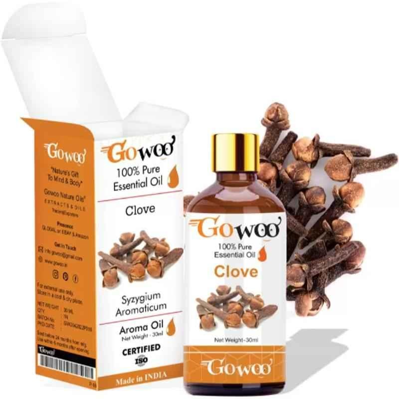 GoWoo 30ml Therapeutic Grade Clove Bud Pure & Virgin Oil, GoWoo-P-72