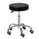 Da Urban Roundbar Black Height Adjustable & Revolving Bar Stool Chair with Wheels