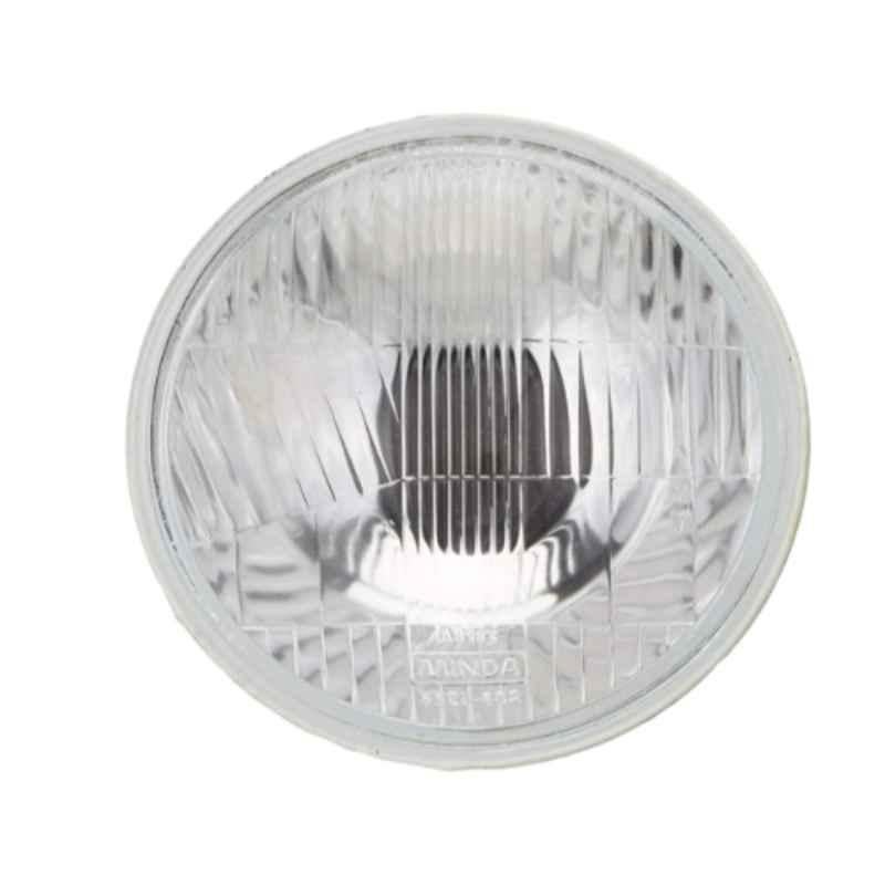 Uno Minda 5550A-601AS 7 inch Round Head Light Sealed Beam with P45 Bulb Holder without Parking Flat Glass For Universal PV/CV/Tractor