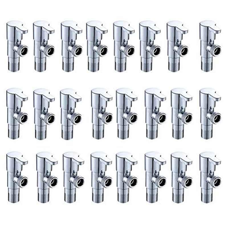 ZAP Ocean Brass Chrome Finish Angle Cock Valve with Wall Flange (Pack of 24)