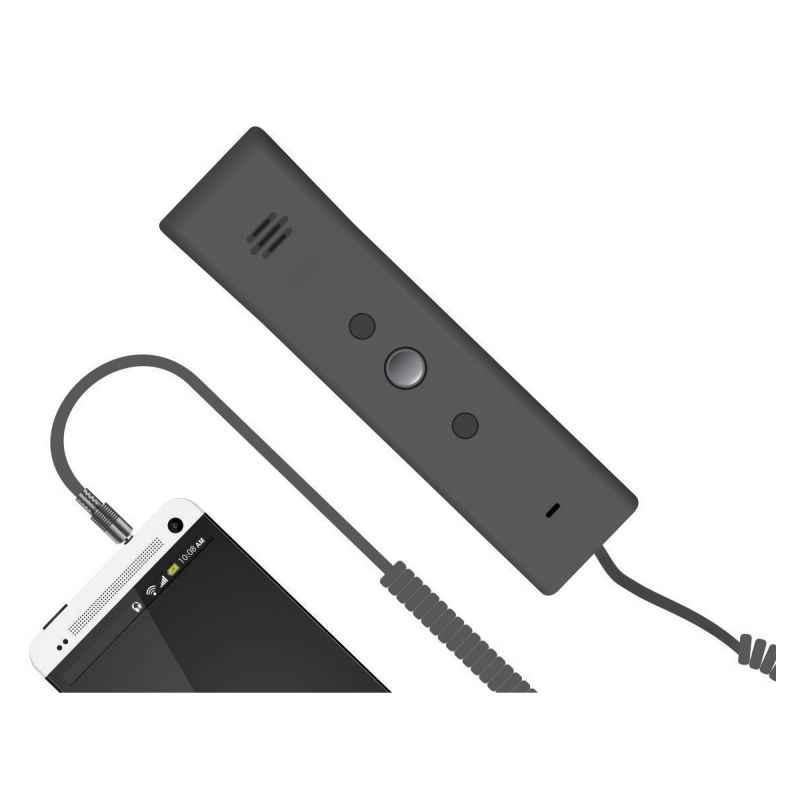 Portronics Phoni 3 Black Retro Handset, POR-687