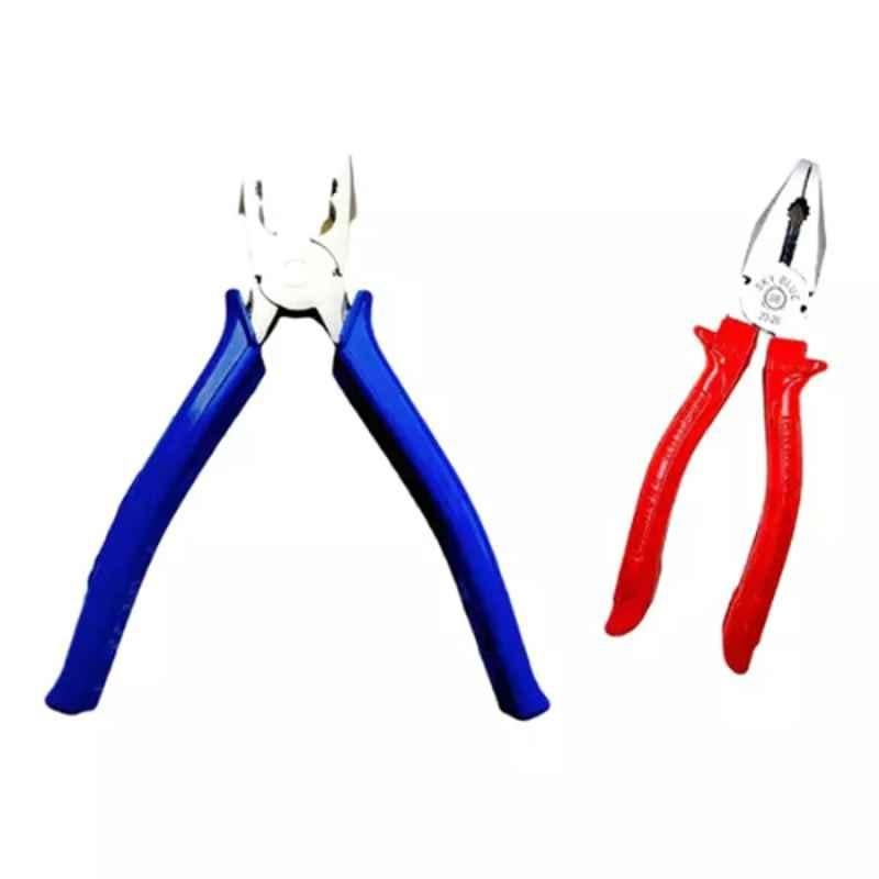 Sky Blue 2 Pcs 7.8 inch Lineman Plier Combo, SBE_PLIER_COMBOS_COMBO_230