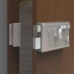 Plantex Heavy Duty Night Latch Door Lock with Key & Knob for Main Door/Inside Opening for Home, Hotel, Office Matt