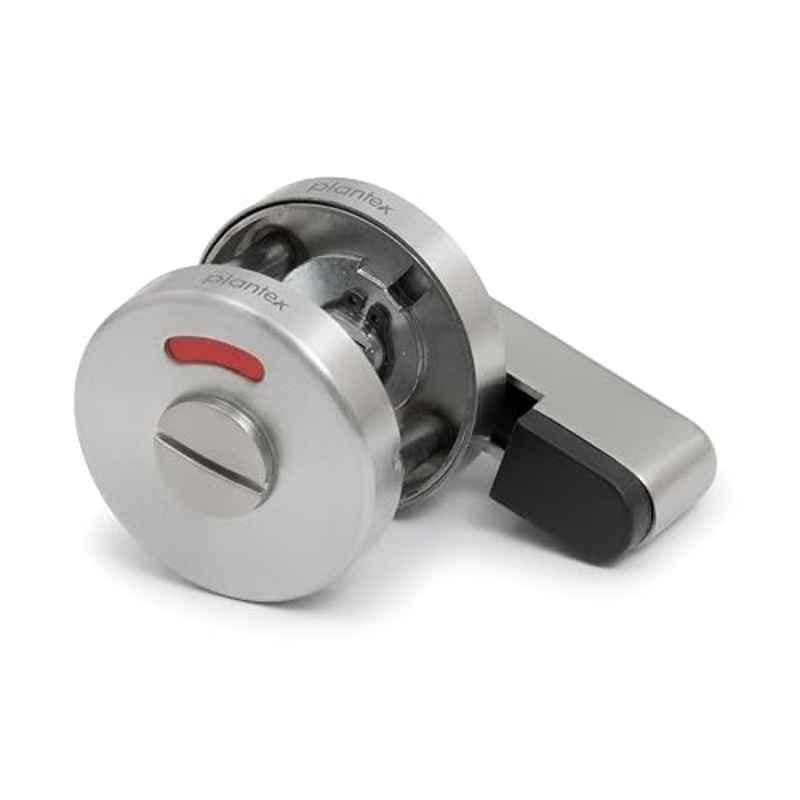 Plantex Bathroom Indicator Lock/Stainless Steel Indicator Deadbolt for Home/Toilet Partition Door Lock/Round Indicator Bolt Bathroom (Matte )