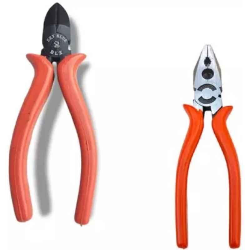 Sky Blue 2 Pcs 7.8 inch Lineman Plier Combo, SBE_PLIER_0638