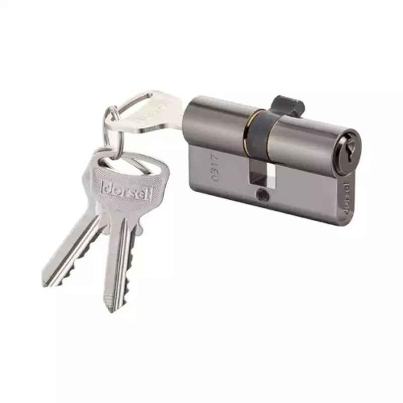 Dorset CL 203 TM 80mm Alloy Steel Titanium Matt Finish Euro Profile Pin Cylinder Lock (Pack of 3)