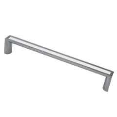 RAB 160mm Zinc White Chrome Finish Cabinet Pull Handle, 1073