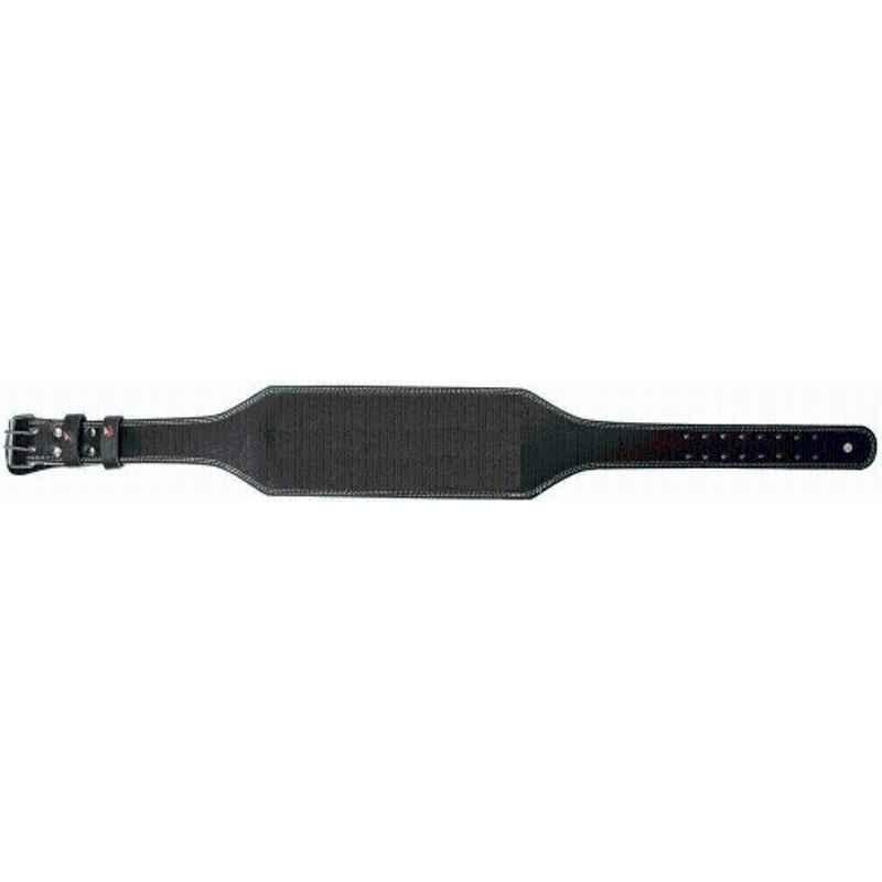QUIT-X Suede Leather Black Double Prong Back & Lumbar Support Power Belt for Powerlifting, Size: Free