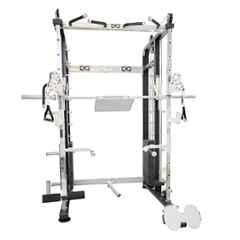 GYM24 Equipment Sonata 80kg Capacity Iron Black & Grey Multi Functional Trainer Smith Machine, G24FTS501