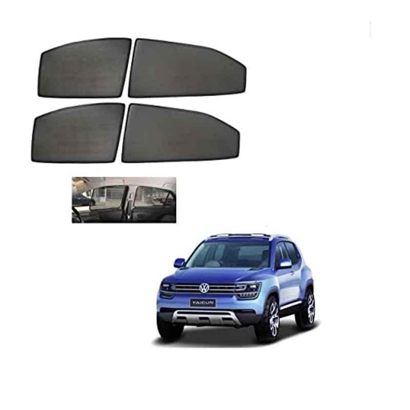 Kozdiko 4 Pcs Mesh Black Non-Magnetic Car Sun Shade Set for Volkswagen Tiguan