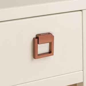 Plantex 2 inch Zinc Rose Gold Drawer Kadi for Home & Office, SH-358