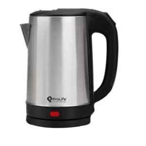 Prolife Zesto PKIM2L 2 Litre 1500W Sleek Stainless Steel Silver Electric Kettle, PEK512