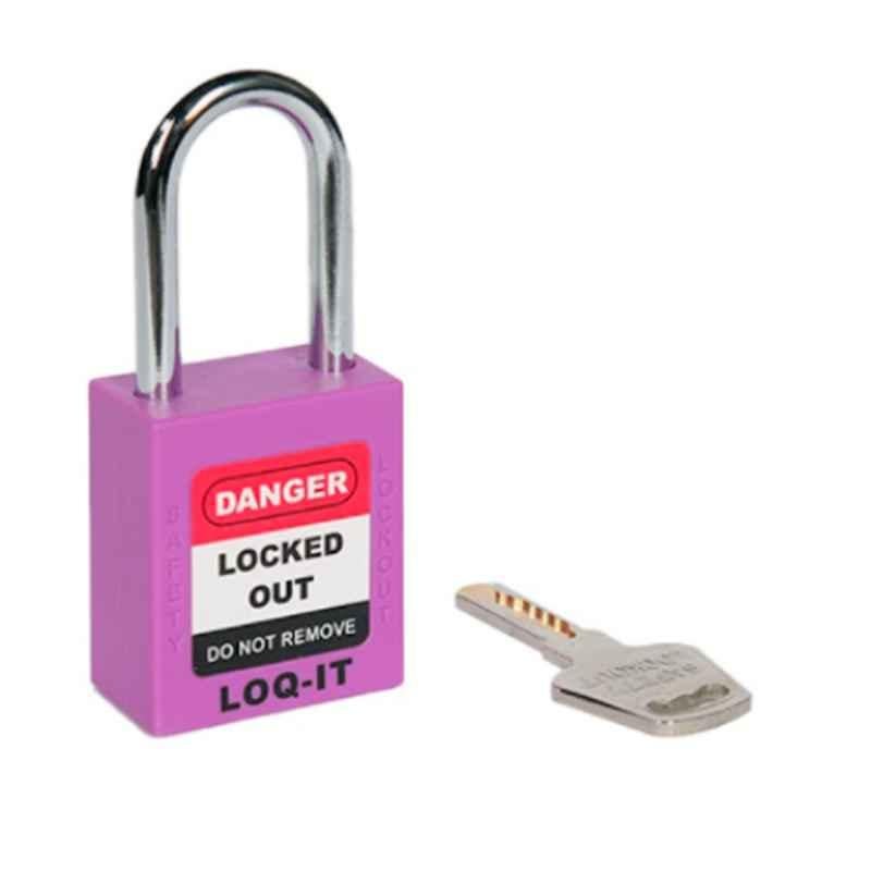LOQ-IT 20mm Nylon Purple Safety Lockout Padlock, PD-LQPRKDS38