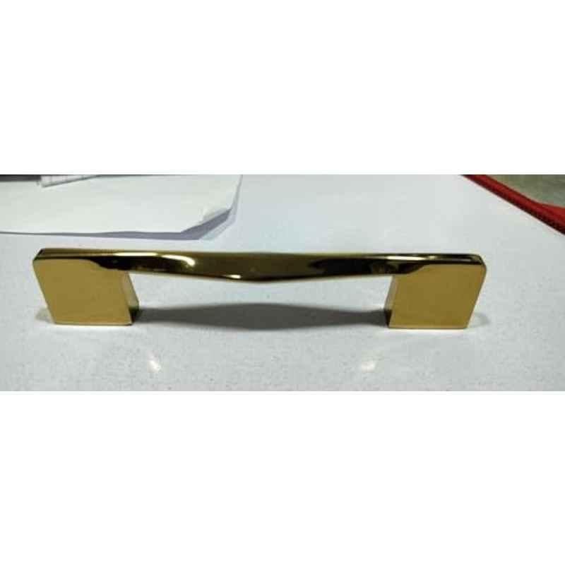 Plantex 96mm Zinc Gold PVD Finish Pull Cabinet Handle for Home & Office, APS-PH-104-GOLD-96MM-PK1